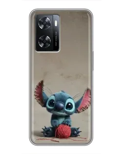 Чехол для OPPO A77 с картинкой «Стич на коричневом фоне» Чехол для OPPO A77 с картинкой «Стич на коричневом фоне»