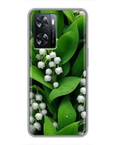 Чохол для OPPO A77 з картинкою «Конвалії в зелені»