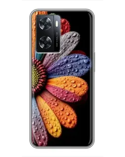 Чохол для OPPO A77 з картинкою «Райдужна квітка»