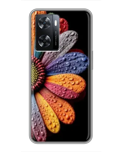 Чохол для OPPO A77 з картинкою «Райдужна квітка»