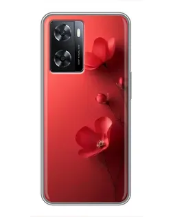 Чохол для OPPO A77 з картинкою «Макові суцвіття»