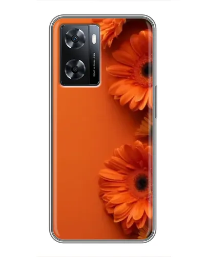 Чохол для OPPO A77 з картинкою «Помаранчеві гербери»