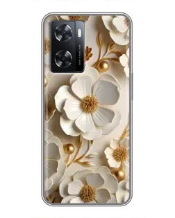 Чохол для OPPO A77 з картинкою «Білі паперові квіти»
