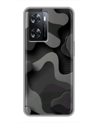 Чохол для OPPO A77 з картинкою «Темний абстрактний камуфляж»