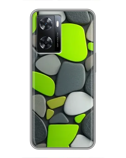 Чохол для OPPO A77 з картинкою «Яскрава неонова галька»