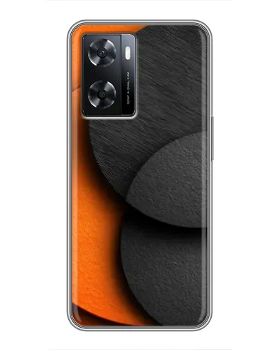 Чохол для OPPO A77 з картинкою «Геометрія помаранчевих кіл»