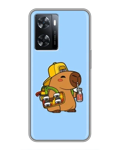 Чехол для OPPO A77 с картинкой «Капибара на скейте» Чехол для OPPO A77 с картинкой «Капибара на скейте»