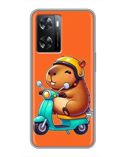 Чехол для OPPO A77 с картинкой «Капибара на скутере» Чехол для OPPO A77 с картинкой «Капибара на скутере»