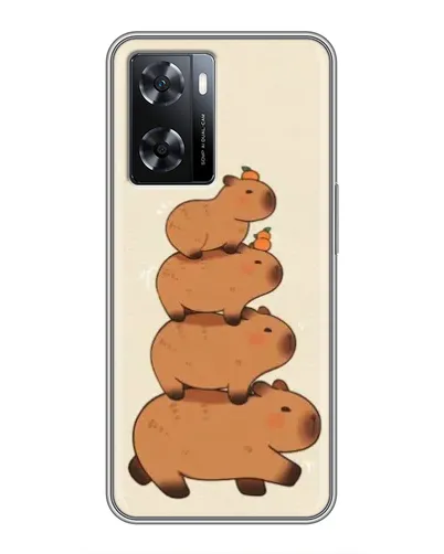Чехол для OPPO A77 с картинкой «Башня из капибар» Чехол для OPPO A77 с картинкой «Башня из капибар»