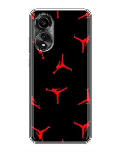 Чехол для OPPO A78 (4G) с картинкой «Jordan Red Pattern» Чехол для OPPO A78 (4G) с картинкой «Jordan Red Pattern»