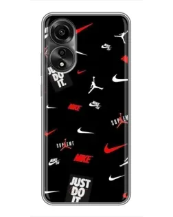 Чехол для OPPO A78 (4G) с картинкой «Nike Mix Pattern»