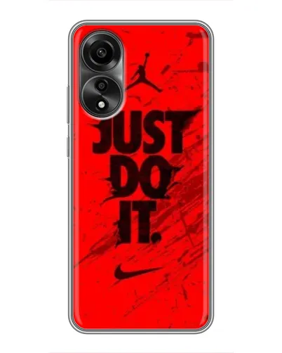 Чехол для OPPO A78 (4G) с картинкой «Nike Just Do It» Чехол для OPPO A78 (4G) с картинкой «Nike Just Do It»