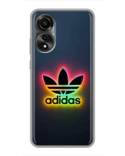 Чехол для OPPO A78 (4G) с картинкой «Неоновый Adidas»