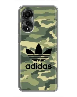 Чохол для OPPO A78 (4G) з картинкою «Мілітарі стиль Adidas»