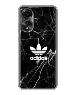 Чохол для OPPO A78 (4G) з картинкою «Білий мармур Adidas»