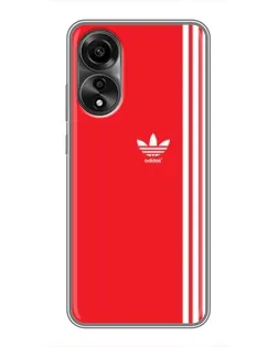 Чохол для OPPO A78 (4G) з картинкою «Червоний мінімалізм Adidas»