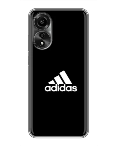 Чехол для OPPO A78 (4G) с картинкой «Черная классика Adidas»