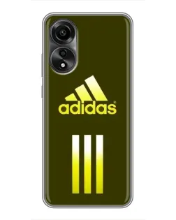 Чехол для OPPO A78 (4G) с картинкой «Оливковый градиент Adidas»