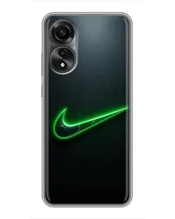 Чохол для OPPO A78 (4G) з картинкою «Неоновий контур Nike»