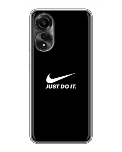 Чехол для OPPO A78 (4G) с картинкой «Минимализм от Nike»