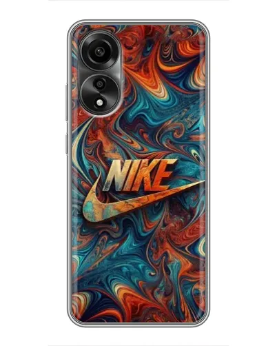 Чехол для OPPO A78 (4G) с картинкой «Nike в абстракции»