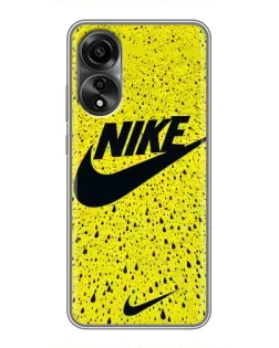 Чехол для OPPO A78 (4G) с картинкой «Желтый текстурный Nike» Чехол для OPPO A78 (4G) с картинкой «Желтый текстурный Nike»