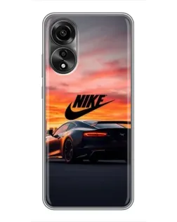 Чехол для OPPO A78 (4G) с картинкой «Nike и суперкар» Чехол для OPPO A78 (4G) с картинкой «Nike и суперкар»
