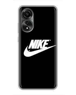 Чехол для OPPO A78 (4G) с картинкой «Мазки краски Nike» Чехол для OPPO A78 (4G) с картинкой «Мазки краски Nike»