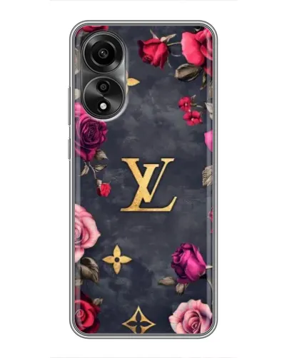 Чехол для OPPO A78 (4G) с картинкой «Цветочный Louis Vuitton»