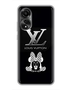 Чехол для OPPO A78 (4G) с картинкой «LV и Минни Маус»
