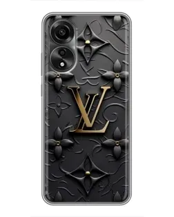 Чехол для OPPO A78 (4G) с картинкой «Кожаная текстура LV»