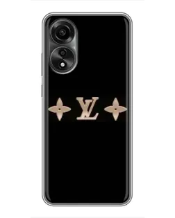 Чехол для OPPO A78 (4G) с картинкой «Louis Vuitton — минимализм»