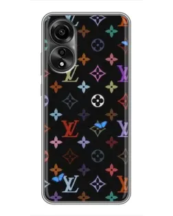 Чехол для OPPO A78 (4G) с картинкой «Цветная монограмма LV»