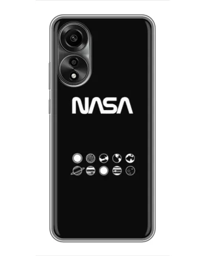 Чохол для OPPO A78 (4G) з картинкою «NASA — технічний принт»