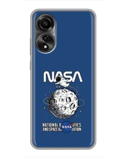 Чохол для OPPO A78 (4G) з картинкою «NASA — місячна місія»