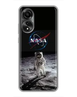 Чохол для OPPO A78 (4G) з картинкою «Астронавт на Місяці»