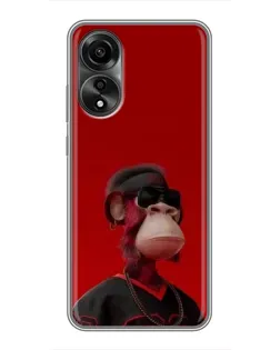 Чохол для OPPO A78 (4G) з картинкою «Bored Ape в червоному» Чохол для OPPO A78 (4G) з картинкою «Bored Ape в червоному»