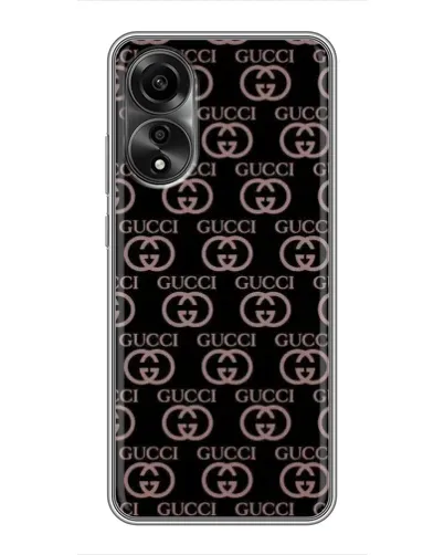 Чехол для OPPO A78 (4G) с картинкой «Классическая монограмма Gucci»