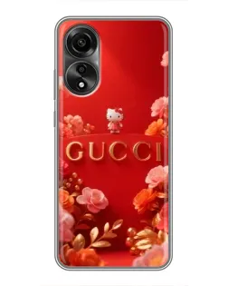 Чехол для OPPO A78 (4G) с картинкой «Gucci — золотой сад»