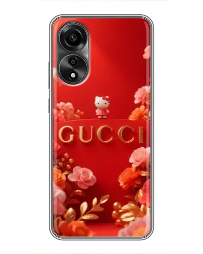 Чехол для OPPO A78 (4G) с картинкой «Gucci — золотой сад»