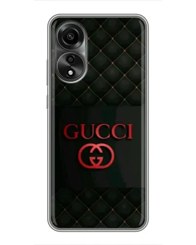 Чехол для OPPO A78 (4G) с картинкой «Gucci — стеганый черный»