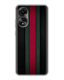 Чехол для OPPO A78 (4G) с картинкой «Gucci — неоновая линия»