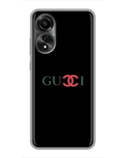 Чехол для OPPO A78 (4G) с картинкой «Gucci — красный градиент»