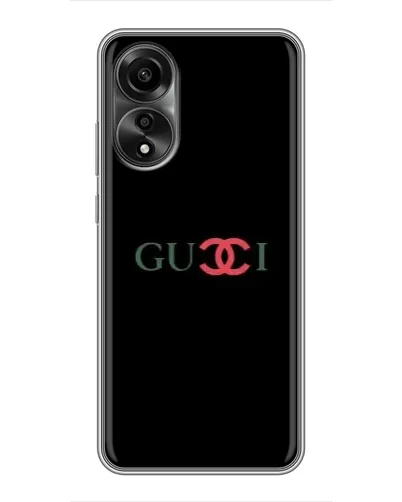 Чехол для OPPO A78 (4G) с картинкой «Gucci — красный градиент»