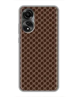 Чохол для OPPO A78 (4G) з картинкою «Gucci — шоколадна сітка»
