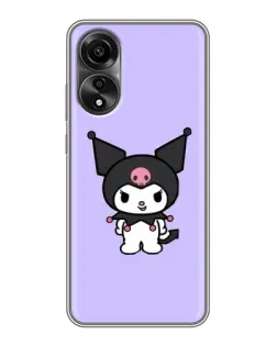 Чехол для OPPO A78 (4G) с картинкой «Kuromi — нежный фиолетовый»