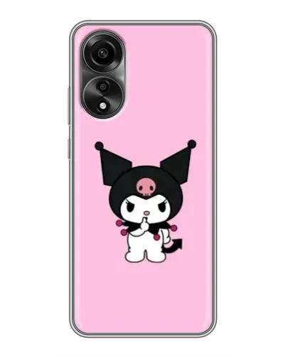 Чехол для OPPO A78 (4G) с картинкой «Kuromi — розовая нежность»