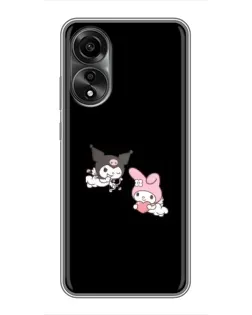 Чехол для OPPO A78 (4G) с картинкой «My Melody и Kuromi»
