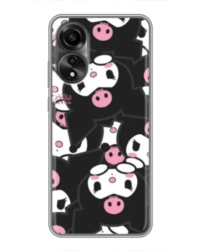 Чехол для OPPO A78 (4G) с картинкой «Паттерн голов Куроми»