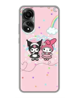 Чехол для OPPO A78 (4G) с картинкой «My Melody и Kuromi»